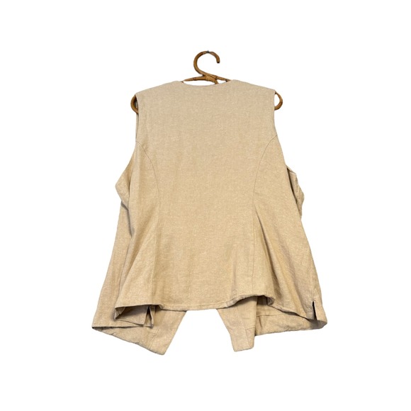 Old Navy | Linen Blend Side Tie Wrap Vest Size XXL - Picture 7 of 13